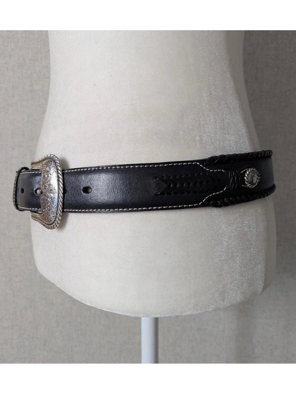 Vintage Nocona Belt Co. leather western belt - Size 38